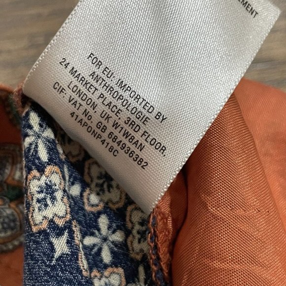 Anthropologie Elevenses Pants Womens 6 Print Wide Leg Palazzo Medallion Boho - Picture 7 of 15